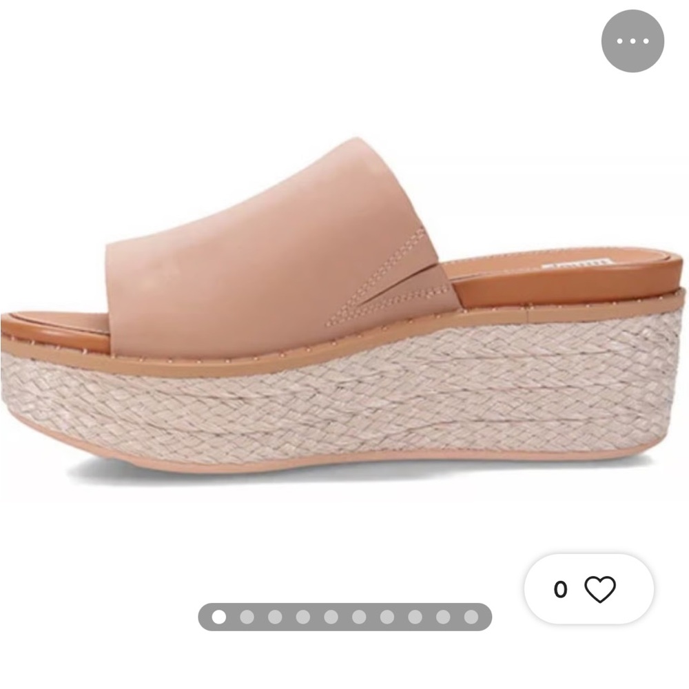 Fitflop Beige Eloise Platform Slides in size 6.  Excellent condition. - Picture 3 of 11